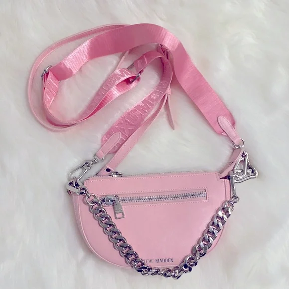 Steve Madden Cobraa Pink Crossbody New Excellent Condition - Picture 4 of 16